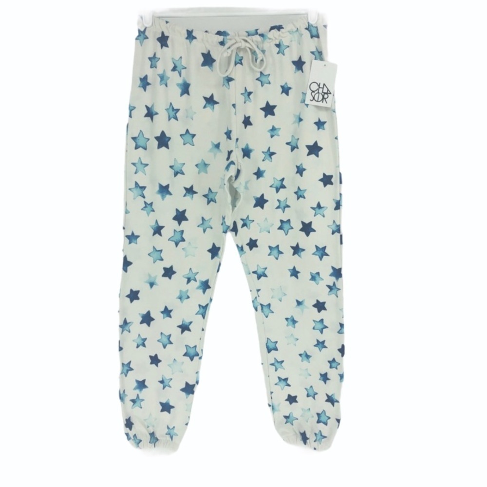 CHASER NWT INDIGO BLUE STARS LOUNGE JOGGER PANTS
